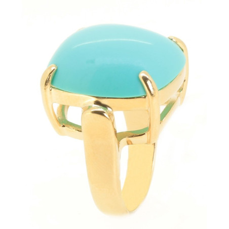 Anel Turquesa Quadrado