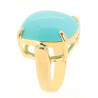 Anel Turquesa Quadrado Anel Turquesa Quadrado