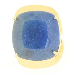 Anel Quartzo Azul