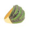 Anel Preto e Verde