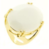 Anel Oval Branco Anel Oval Branco