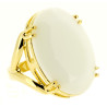 Anel Oval Branco Anel Oval Branco