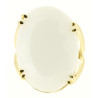 Anel Oval Branco Anel Oval Branco
