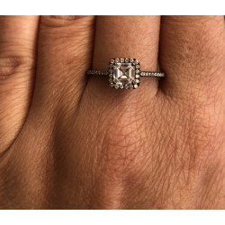 Anel Quadrado  Zircônias