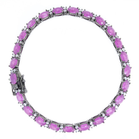 Pulseira Pedras Rosas