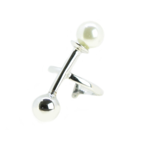 Piercing Prateado Pérola