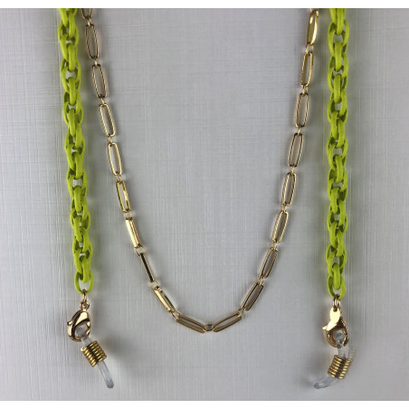 Corrente Amarela para Óculos e Máscara