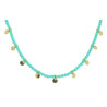 Colar Turquesa com Moedinhas