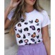 Camiseta Animal Print Colorido