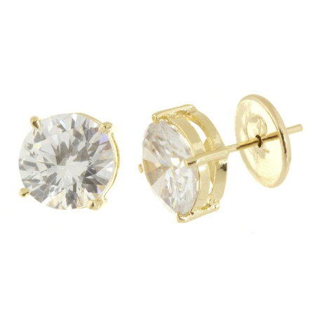 Brinco Ponto de Luz Grande Dourado