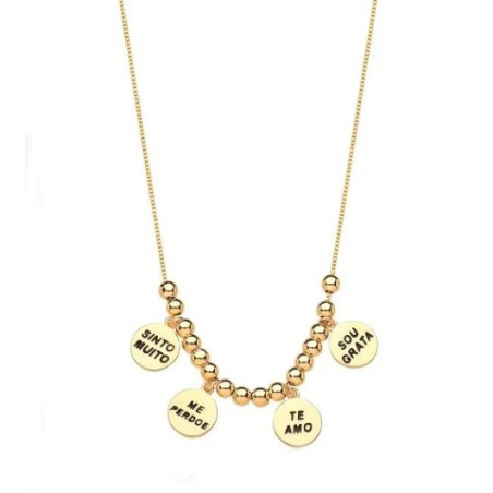 Colar Gratidão Dourado