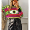Blusa Olho Grego Verde Blusa Olho Grego Verde