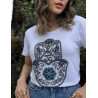 Camiseta Mão de Fátima Camiseta Mão de Fátima