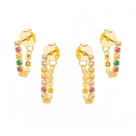 Brinco Duplo Rivieras Coloridas