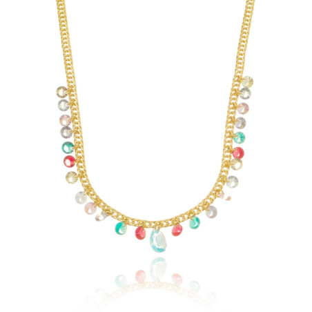 Colar Pedrinhas Coloridas