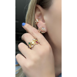 Anel Círculos Coloridos