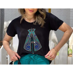 Camiseta Preta Aparecida