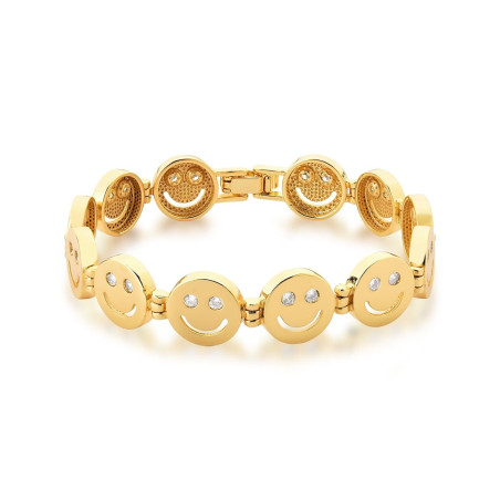 Pulseira Smiles Dourada