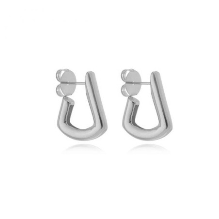 Argola Triangular Pequena Prateada