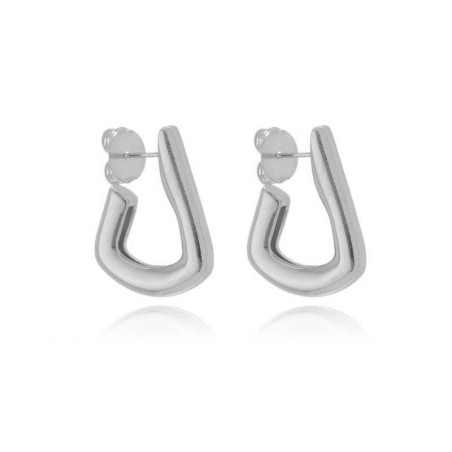 Argola Triangular Prateada