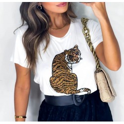 Camiseta Branca Tigre