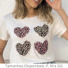Camiseta Coração Oncinha Camiseta Coração Oncinha