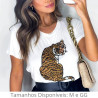 Camiseta Branca Tigre Camiseta Branca Tigre