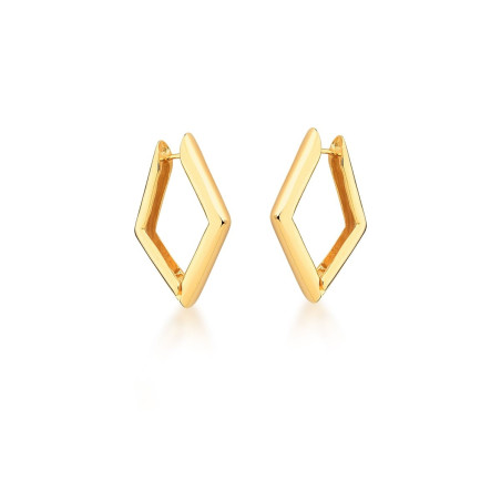 Argola Losango Dourada