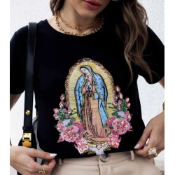Camiseta Preta Nossa Sra de Guadalupe