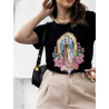Camiseta Preta Nossa Sra de Guadalupe