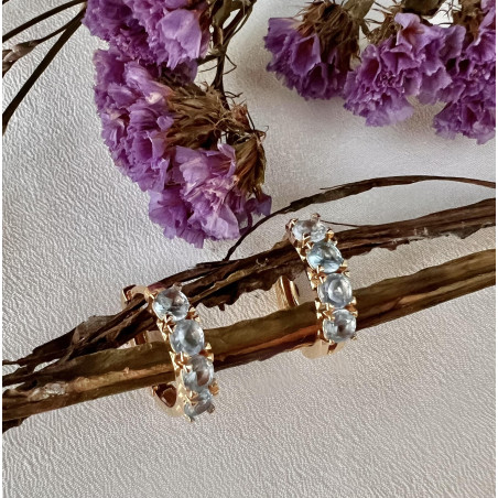 Argola Pedras Lilás