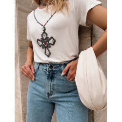 Camiseta Crucifixo Pedras