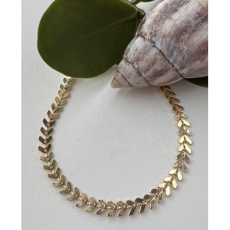 Tornozeleira Escamas Douradas