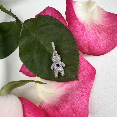 Pingente Menino Coração Azul