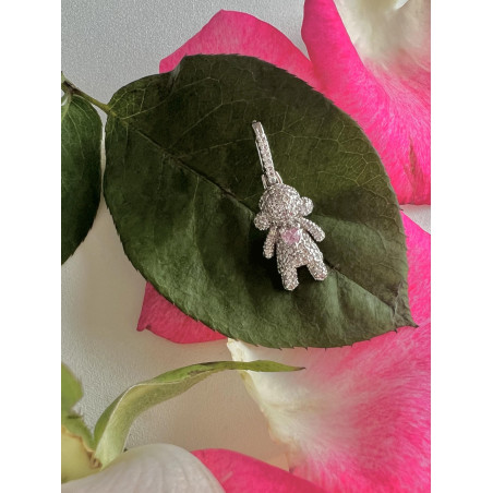 Pingente Menina Coração Rosa