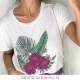 Camiseta Flores Tropicais