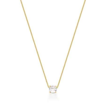 Colar Dourado Ponto de Luz