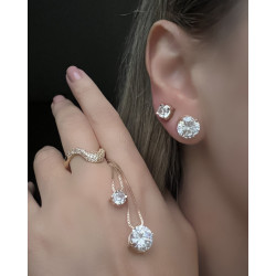 Colar Dourado Ponto de Luz