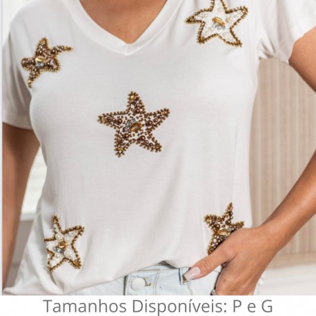 Camiseta Estrelas e Búzios