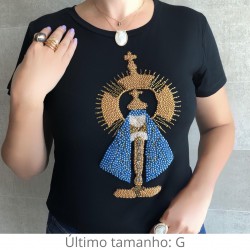 Camiseta Preta Nossa Sra Aparecida