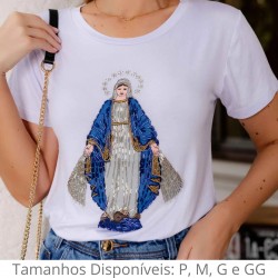 Camiseta Branca Nossa Senhora das Graças