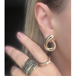 Brinco Dourado Liso