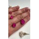 Brinco Gota Rosa