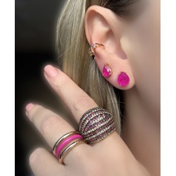 Brinco Gota Rosa