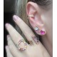 Brinco Ear Cuff Corações