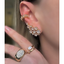 Piercing Dourado Estrelas