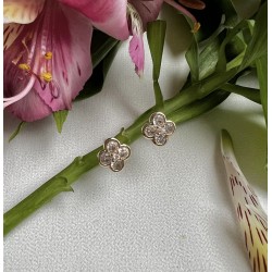 Brinco Dourado Flor