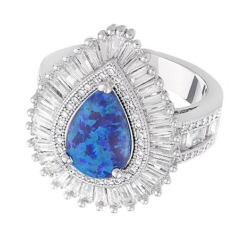 Anel Gota Azul
