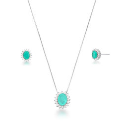 Conjunto Oval Verde