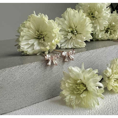 Brinco Infantil Lacinho Rosé